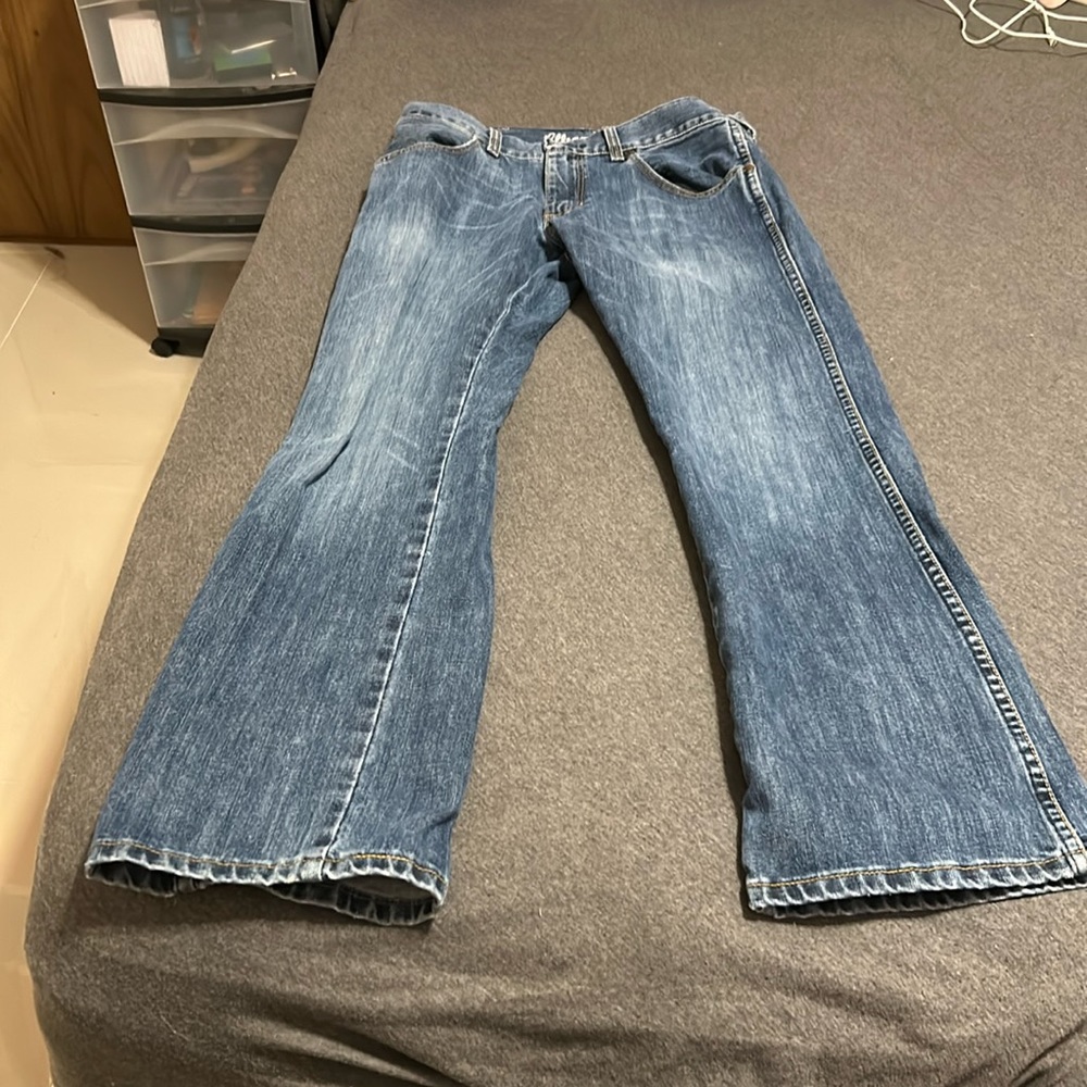 wrangler slim boot cut jeans